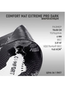 Шумоизоляция Comfort Mat Extreme PRO Dark (70x50см, 6мм) 1лист