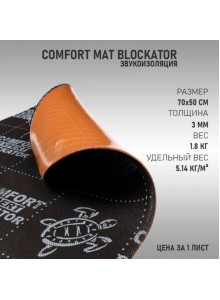 Шумоизоляция Comfort Mat Blockator ( 70x50см 3мм) 1лист