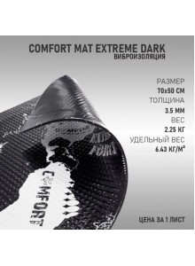 Шумоизоляция Comfort Mat Extreme Dark (70x50см 3,5мм) 1лист